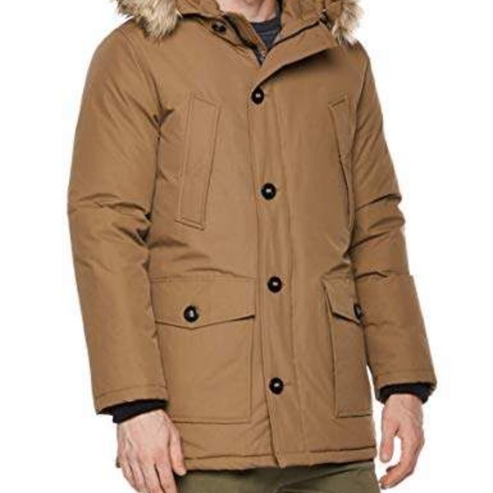 Royal Matrix Mens Hooded Down Thickened Parka Jacket Winter Snow ski M